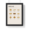 Bread Guide print framed in a black frame, ready to hang