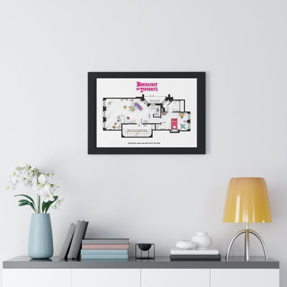 Breakfast at Tiffany's Movie Apartment Floor Plan - Poster Kingz