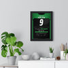 Brendan Dolan World Grand Prix 2011 Darts Poster - Double-Start Nine-Darter Shirt Print framed on a living room wall