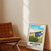 Framed Brighton Amex Stadium poster