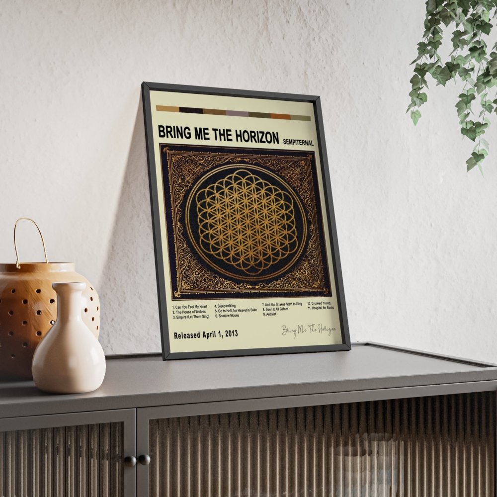 Bring Me The Horizon - Sempiternal Album Cover Poster - Poster Kingz - A5 (unframed) - White - 