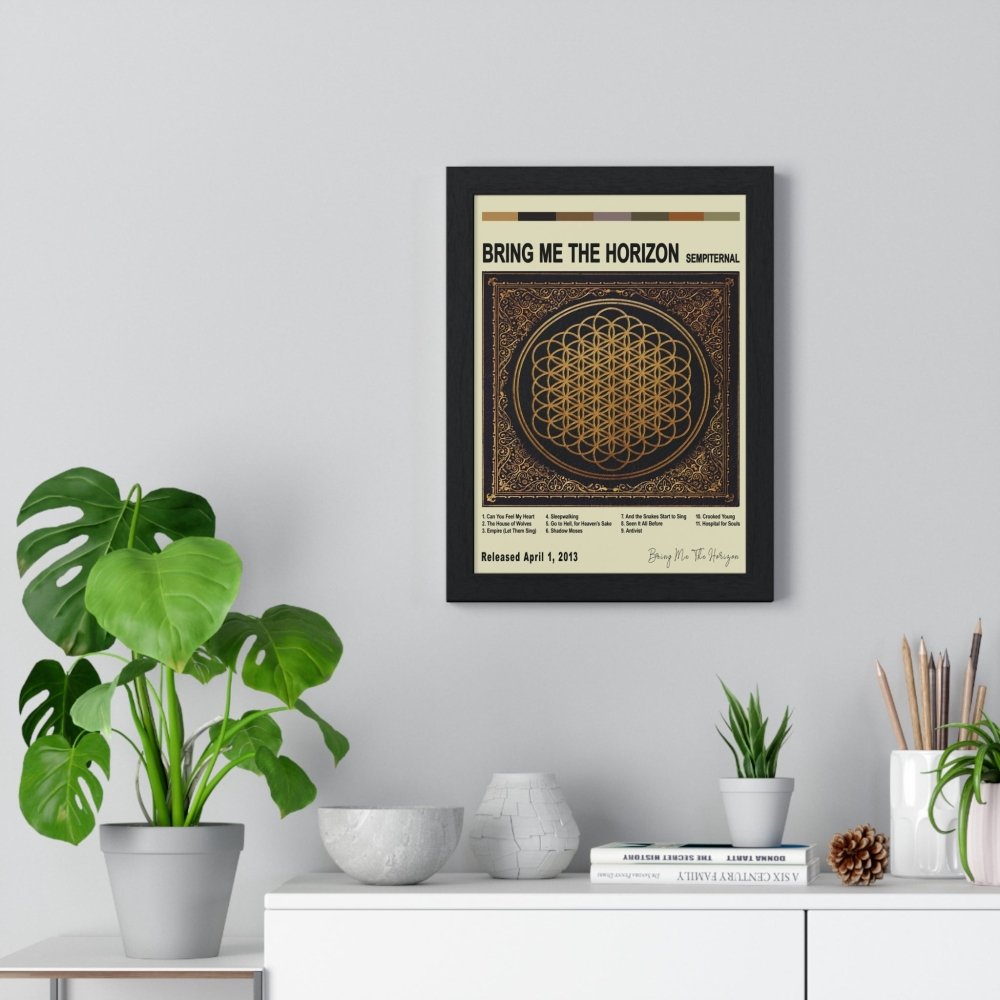 Bring Me The Horizon - Sempiternal Album Cover Poster - Poster Kingz - A5 (unframed) - White - 