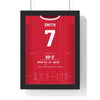 Bristol City 2-1 Man Utd League Cup 2017 Poster - Korey Smith 7 Ashton Gate framed in a black frame, ready to hang