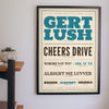 Bristol Sayings Print framed on a wall