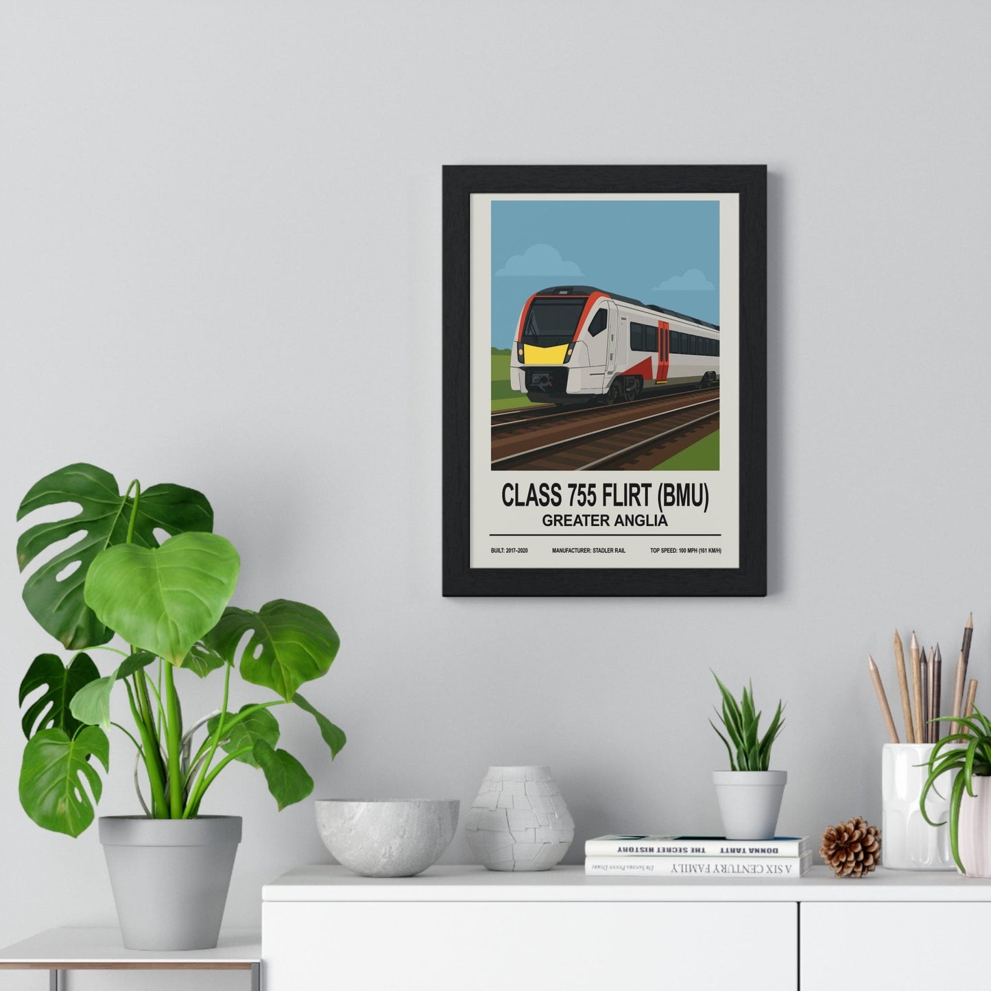 Framed British Rail Class 755 poster