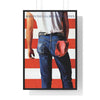 Black t-shirt with Bruce Springsteen Born in the U.S.A. Album Artwork Maxi Poster