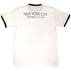White t-shirt with Bruce Springsteen Unisex Ringer - NYC 1979 (White) Official Merch
