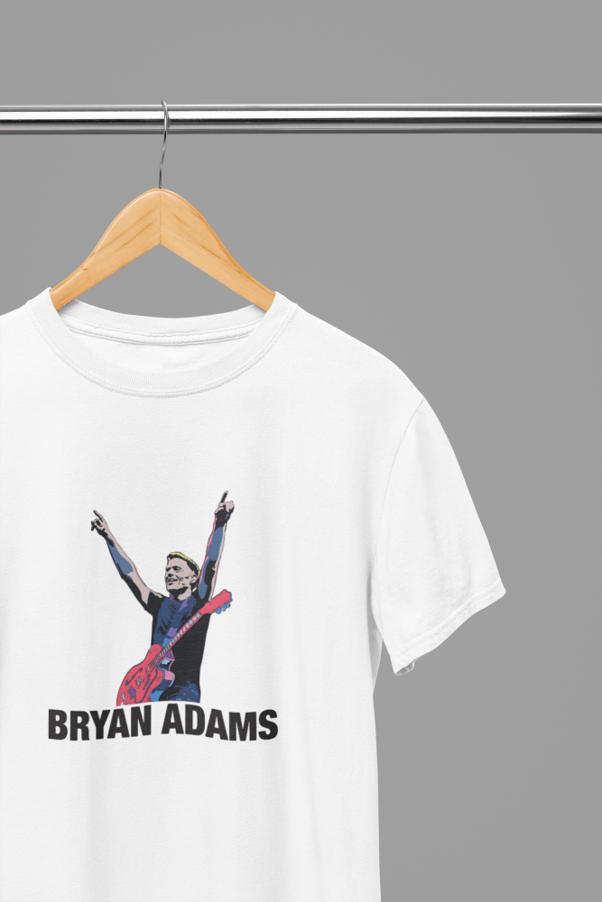 Bryan Adams T-Shirt/Sweatshirt - Poster Kingz - S - T-Shirt - White