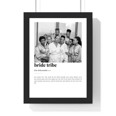 Personalised Bride Tribe Print - framed print