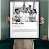 Personalised Bride Tribe Print - Lifestyle - held up in a bright room