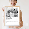 Personalised Bride Tribe Print - Lifestyle - held by a smiling woman