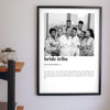 Personalised Bride Tribe Print - Lifestyle - hanging on a living room wall