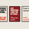 Build Your Own Funny Song Lyric Print Set - three prints side by side