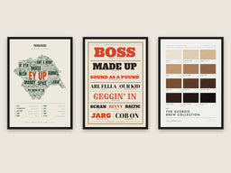 Build Your Own Regional Sayings Print Set - three prints side by side