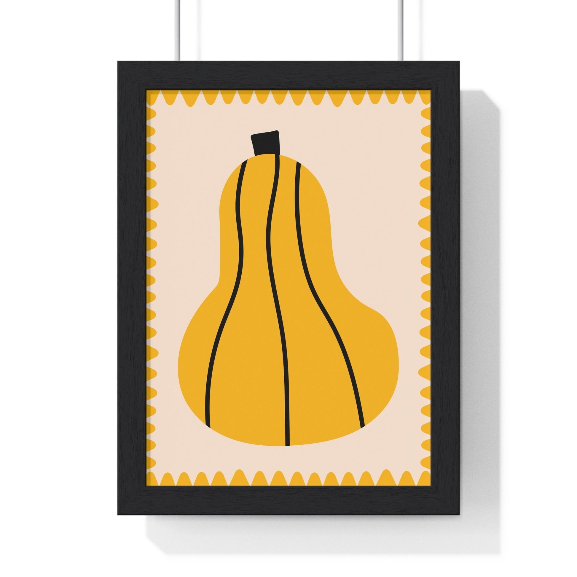 Framed Butternut Squash kitchen print
