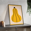 Framed Butternut Squash Kitchen Print - Autumn Vegetable print