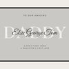Personalised Daddy Print | Custom Family Names Word Art (Landscape)