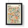 Custom city map poster made from real street map data