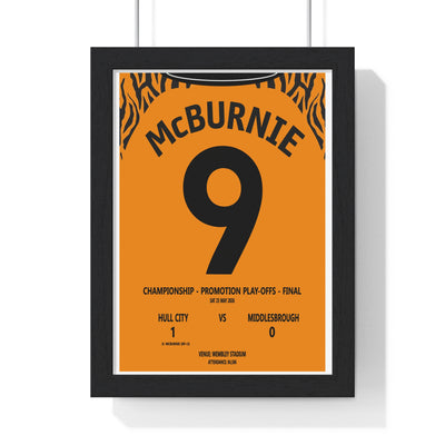 Hull City Championship Play-Off Final 2026 poster McBurnie 90+5 Wembley print