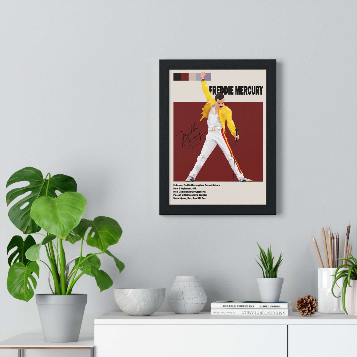 Freddie Mercury Album Cover Poster