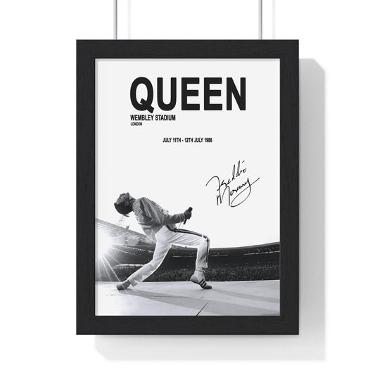 Freddie Mercury Queen Wembley Stadium 1986 Poster