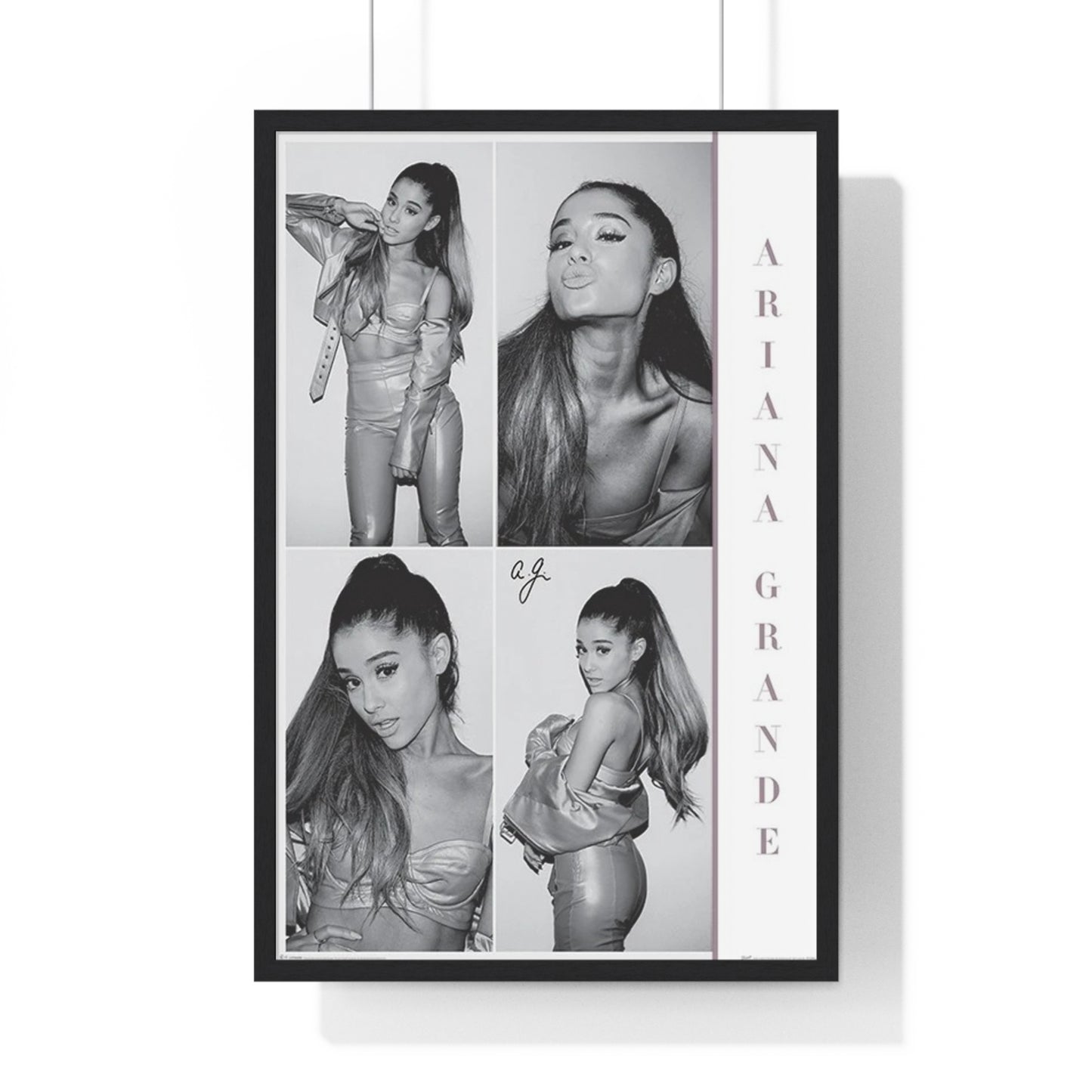 Ariana Grande Black and White Collage Maxi Poster