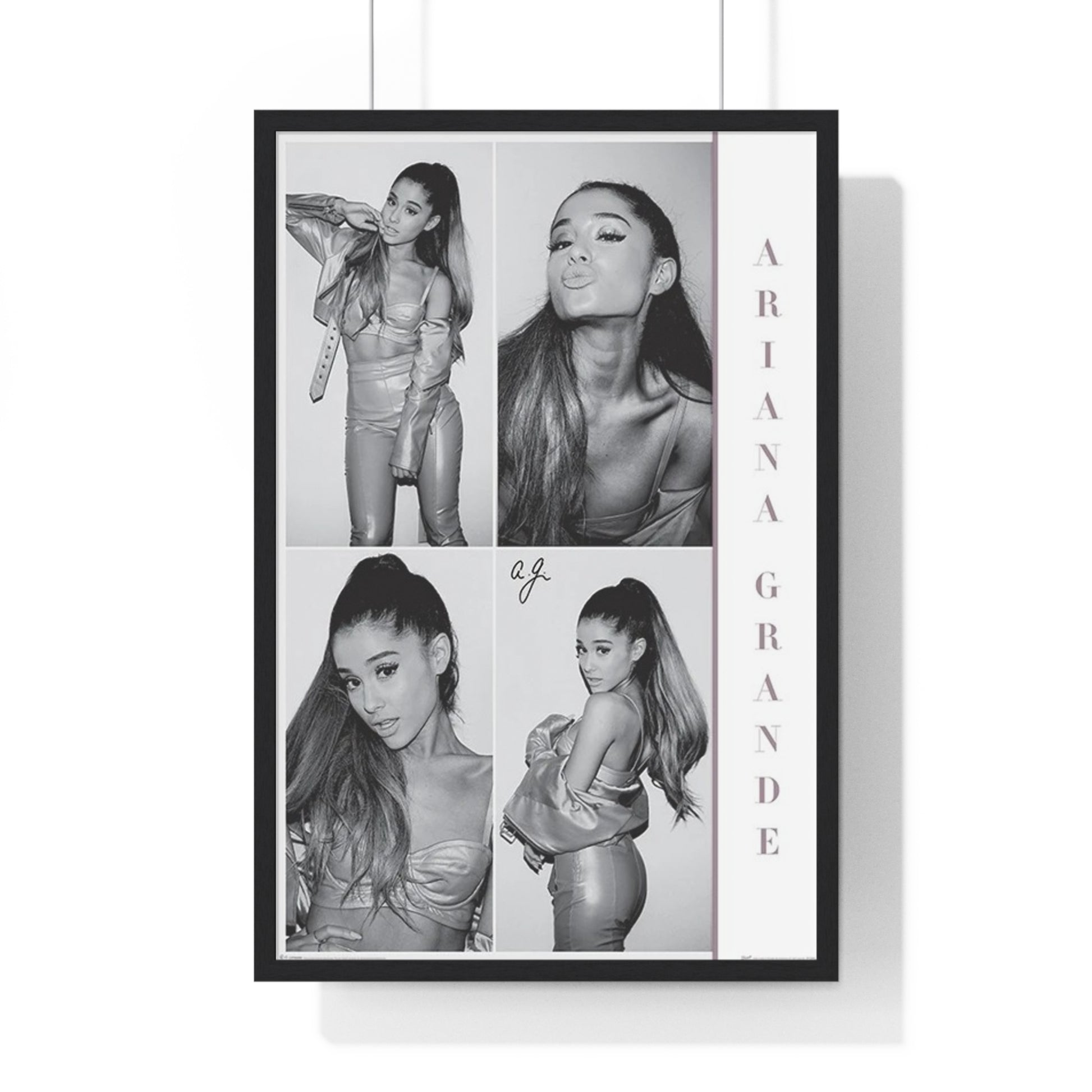 Ariana Grande Black and White Collage Maxi Poster