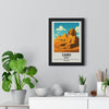 Framed Cairo travel poster