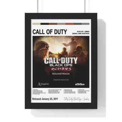 Call of Duty Black Ops - Zombies Soundtrack Album Cover Poster - Poster Kingz - A5 (unframed) - White - 