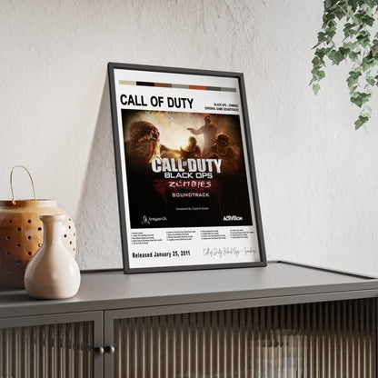 Call of Duty Black Ops - Zombies Soundtrack Album Cover Poster - Poster Kingz - A5 (unframed) - White - 