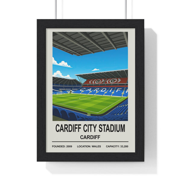Cardiff City Stadium print framed football wall art for Bluebirds fans