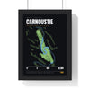 Carnoustie 17th Hole print framed in a black frame, ready to hang