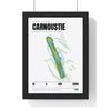 Carnoustie 18th Hole White print framed in a black frame, ready to hang