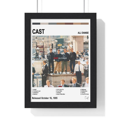 Cast - All Change Album Cover Poster - Poster Kingz - A5 (unframed) - White - 