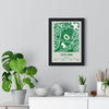 Framed Celtic Park Stadium map print