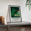 Framed Celtic Park Stadium poster