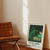 Framed Celtic Park Stadium poster
