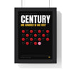 Century Break Snooker print framed in a black frame, ready to hang