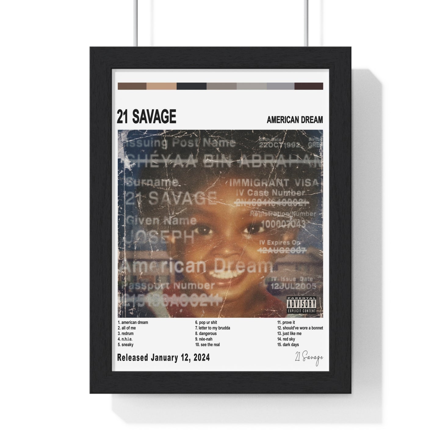 21 savage - Album Cover Poster