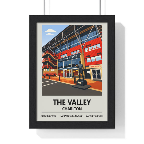 Charlton Athletic The Valley stadium print framed wall art by Poster Kingz