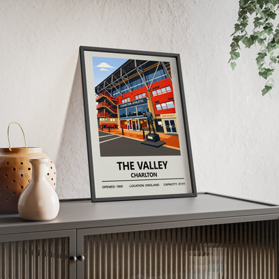 Charlton The Valley Stadium Print - Poster Kingz - A5 (unframed) 5.8 × 8.3 in - 