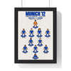 Chelsea Munich 2012 XI print in a black frame