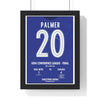 Framed Chelsea UEFA Final 2025 Palmer Poster - Conference League Print Wall Art poster