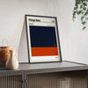 Framed Chicago Bears colour swatch print