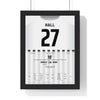 Chorley 2-0 Derby FA Cup 2021 Poster - Connor Hall 27 Victory Park Shirt Print framed in a black frame, ready to hang
