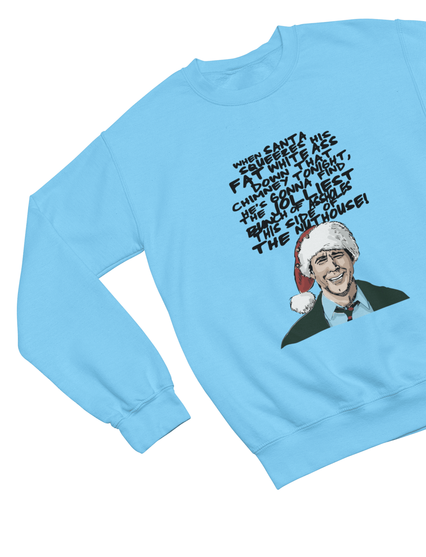 Beige t-shirt with Christmas Vacation Clark Griswold Sweater