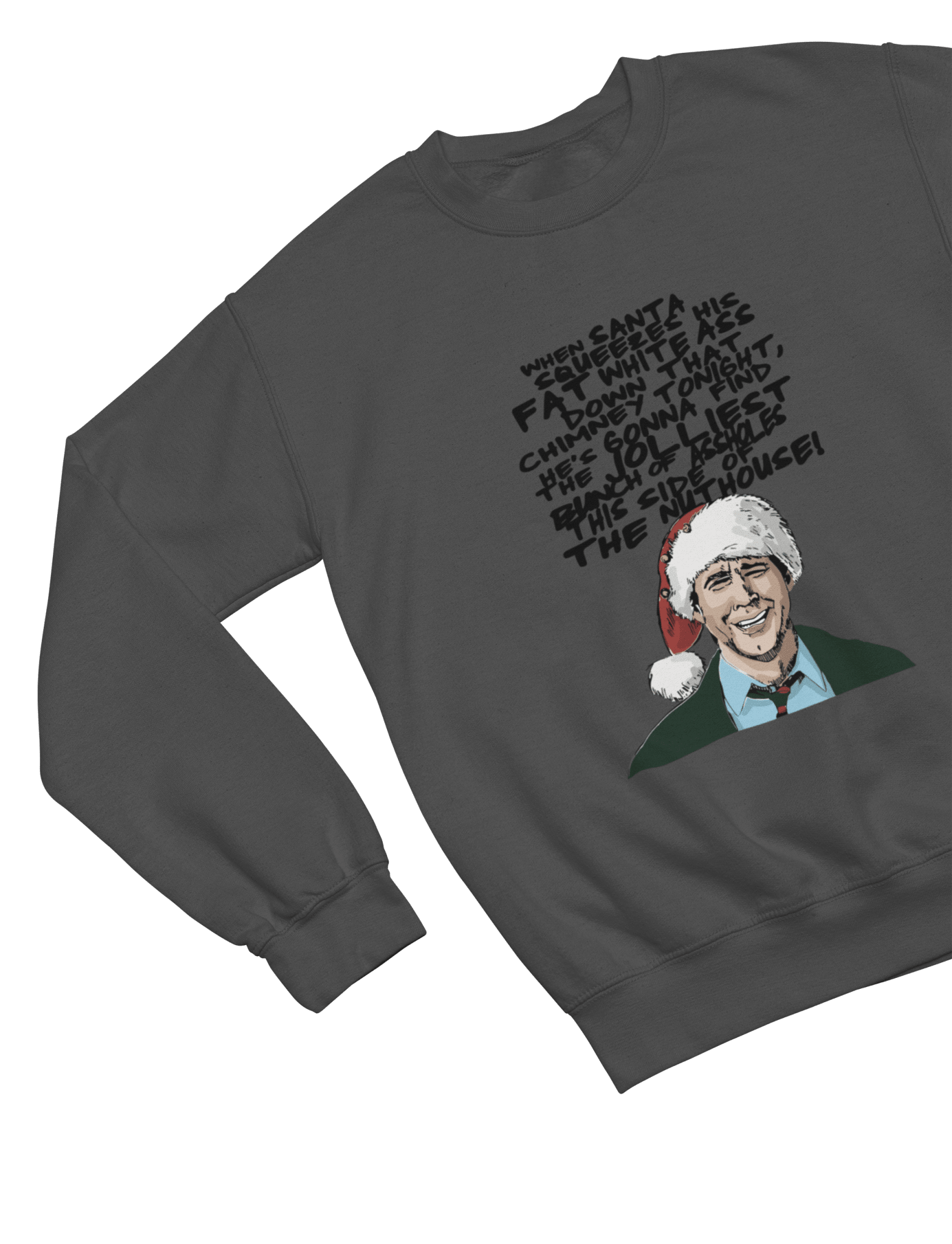 Beige t-shirt with Christmas Vacation Clark Griswold Sweater