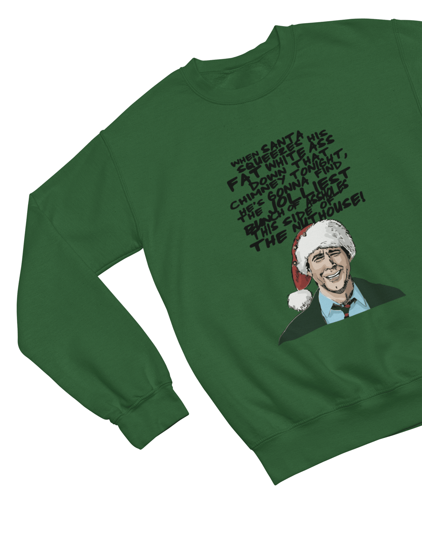 Beige t-shirt with Christmas Vacation Clark Griswold Sweater
