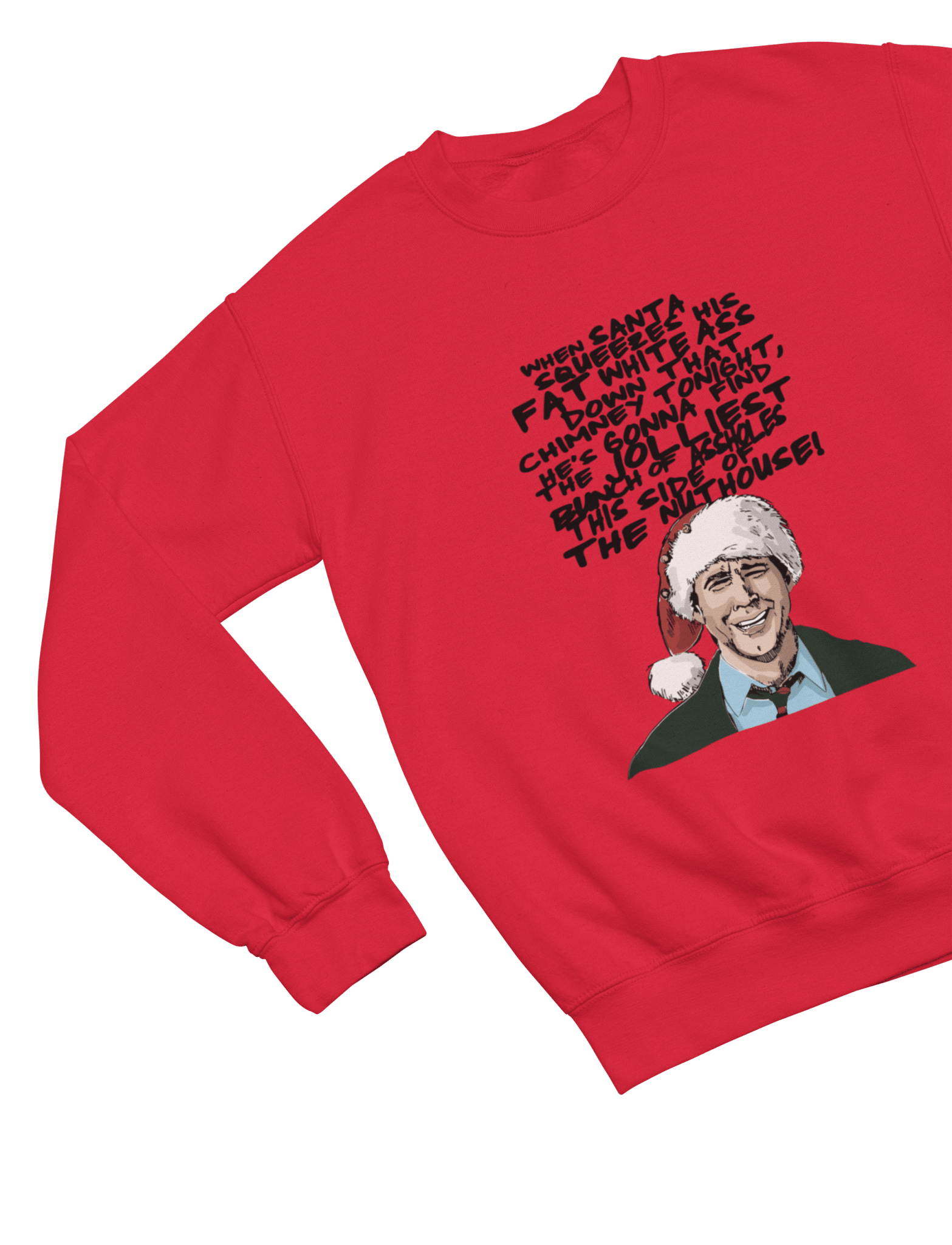 Beige t-shirt with Christmas Vacation Clark Griswold Sweater