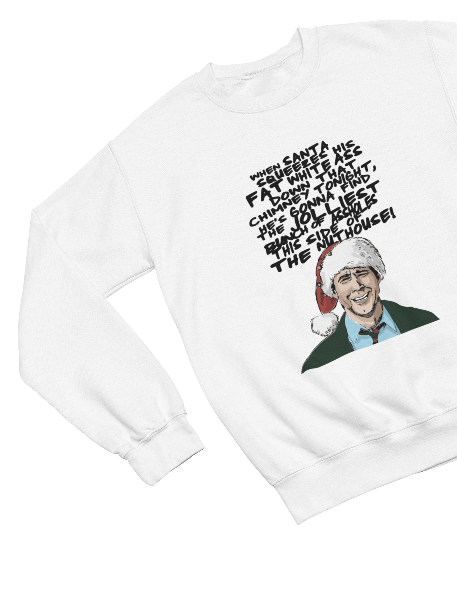 Beige t-shirt with Christmas Vacation Clark Griswold Sweater